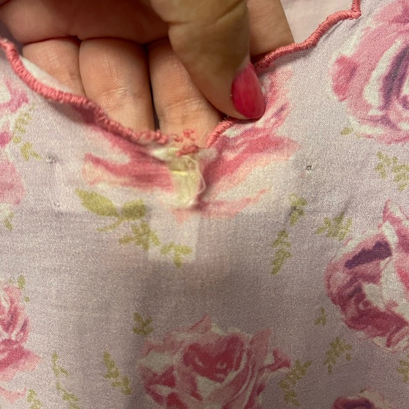 LoveShackFancy Mavis Mini Dress in Lilac Fusion, Size Large - Picture 7 of 9